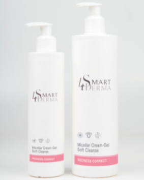 МІЦЕЛЯРНИЙ ОЧИЩУВАЛЬНИЙ КРЕМ-ГЕЛЬ ДЛЯ ЧУТЛИВОЇ ТА КУПЕРОЗНОЇ ШКІРИ Smart4Derma